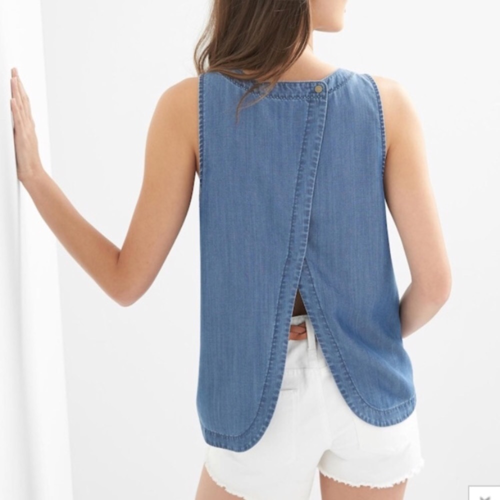 Gap Tencel Tulip Back Tank